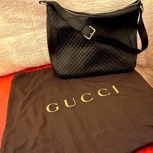 Authentic leather Gucci hobo bag